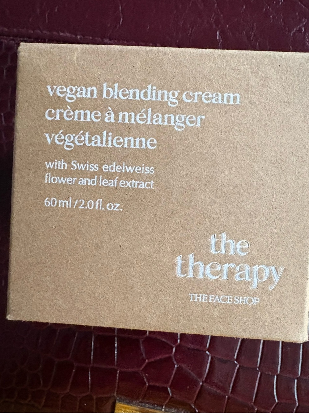 Brand New “The Therapy” Vegan Blending Cream - The FaceShop